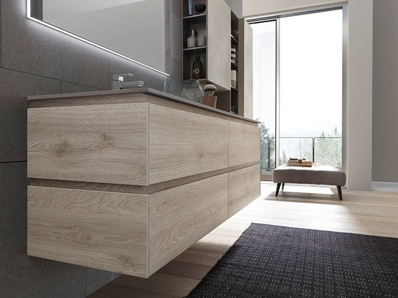 wall-mount bathroom vanity