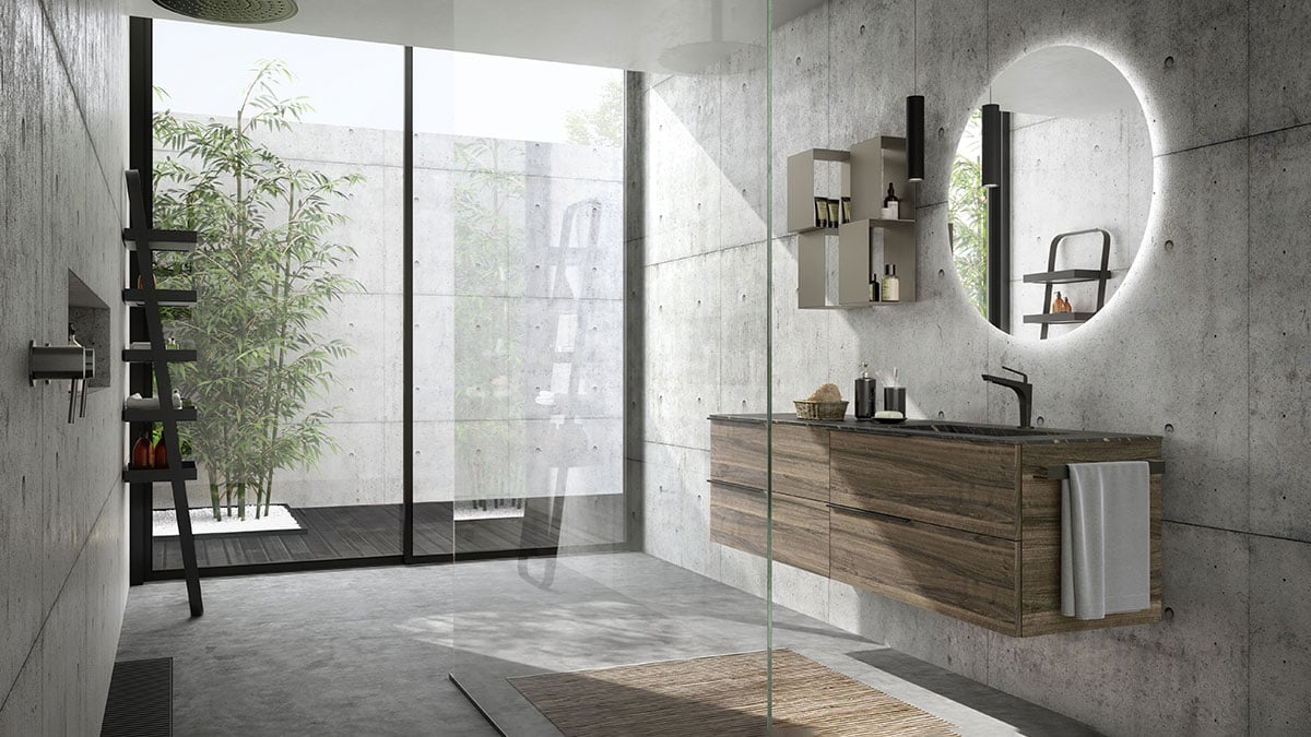 Urban Look ladder bathroom storage