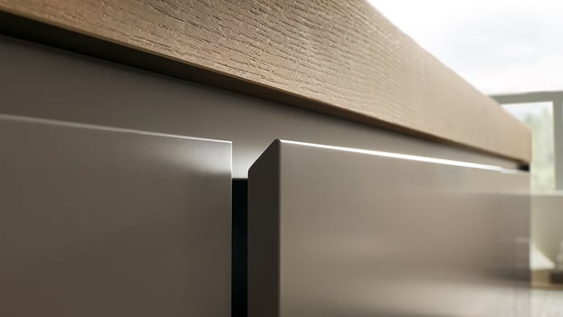 Urban vanity drawer handle