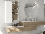 Luxurious bathroom vanity and multi-dimensional storage cabinet