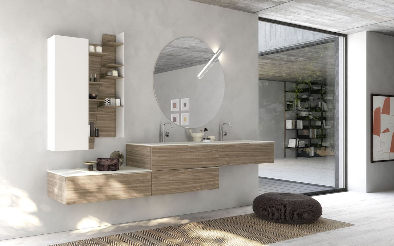 luxury bathroom vanity with urban kros storage