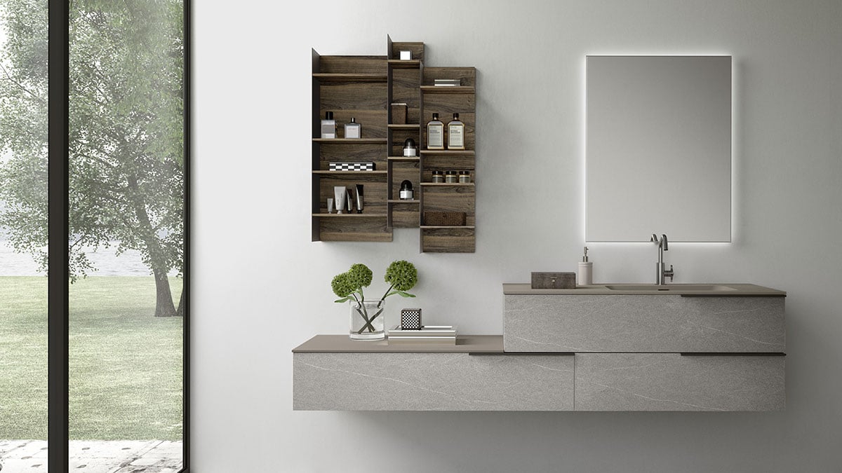 Axxurra modular vanity in modern bathroom 