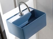 Fly mini bathroom basin in blue