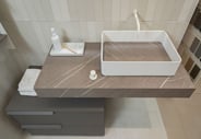cover basin that matches countertop