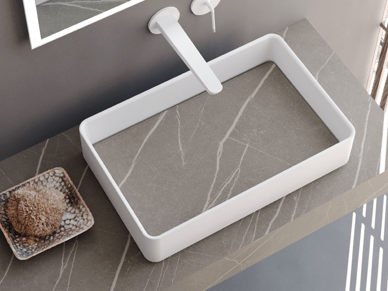 Luxurious bathroom vessel sink