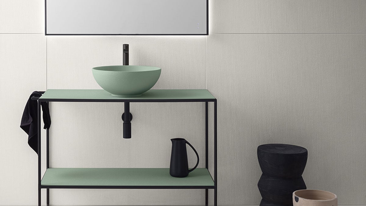 Tuby Telaio console in mint green