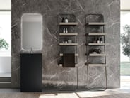 Urban Kant pedestal sink with two Urban Look storage shelves