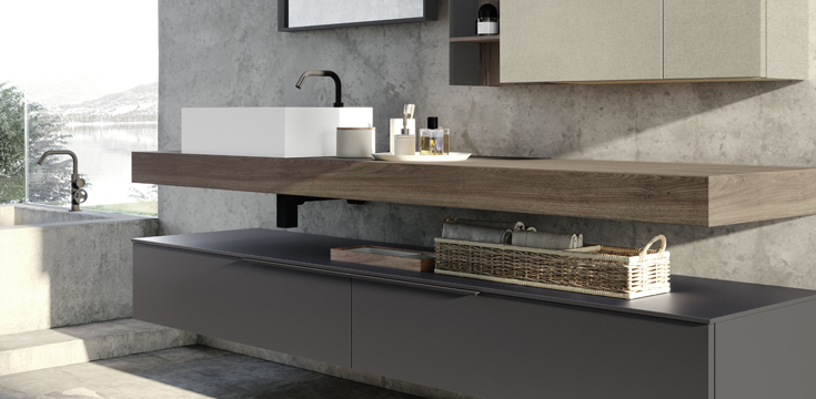 Luxury Modern Countertop with raised sink
