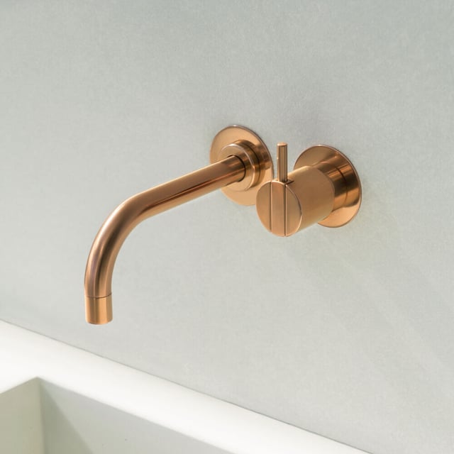 One-handle build-in mixer with ceramic disc technology handle to the right