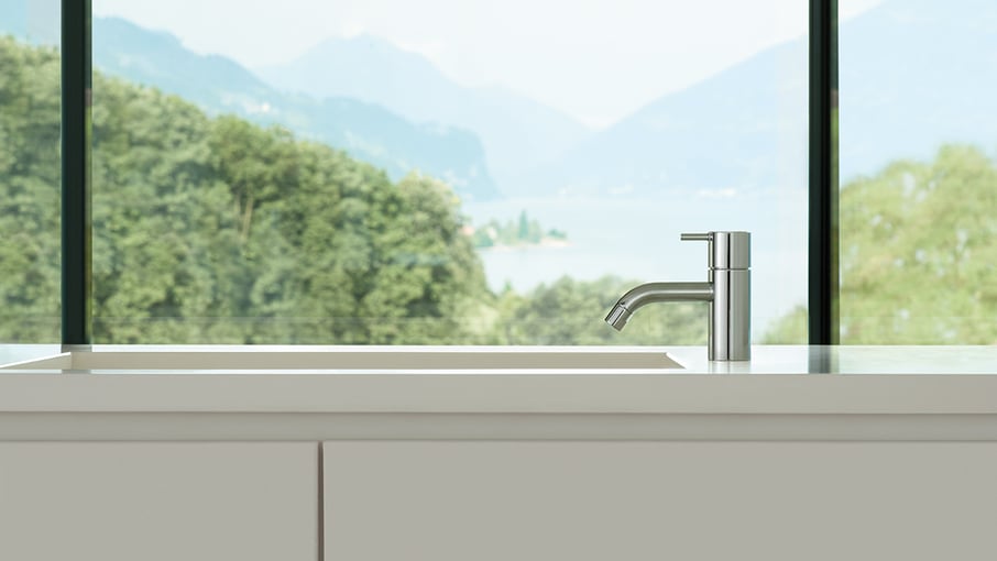 VOLA deck-mount faucet