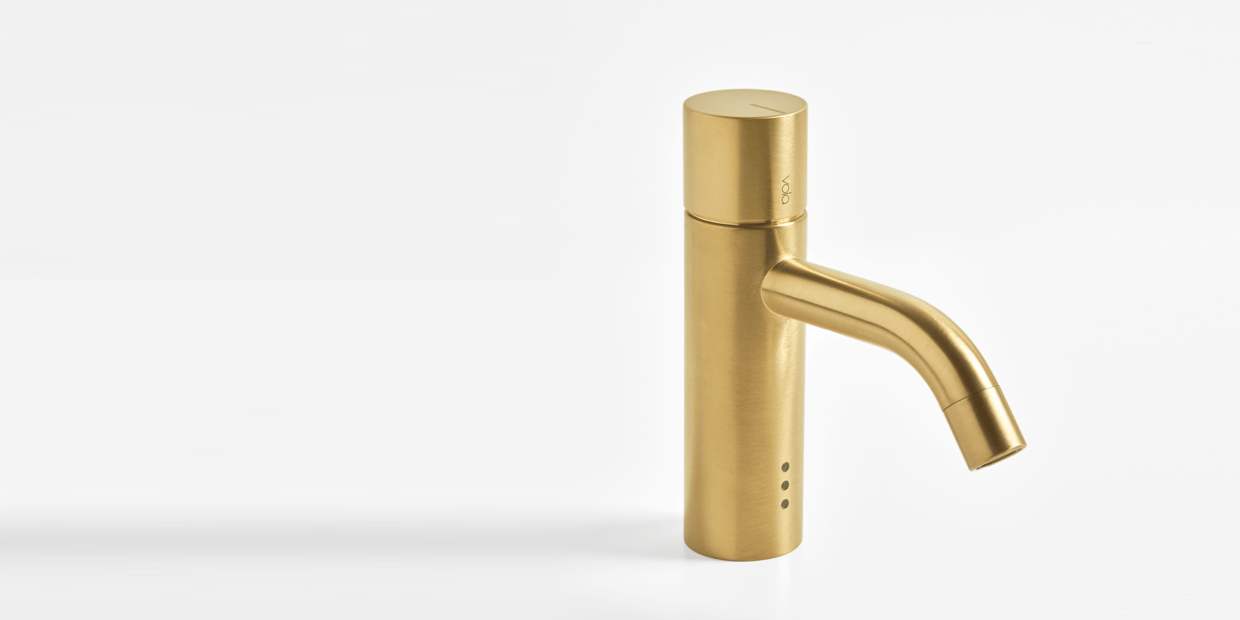 hands-free gold VOLA faucet