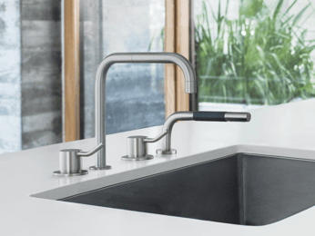 brushed nickel VOLA hand sprayer