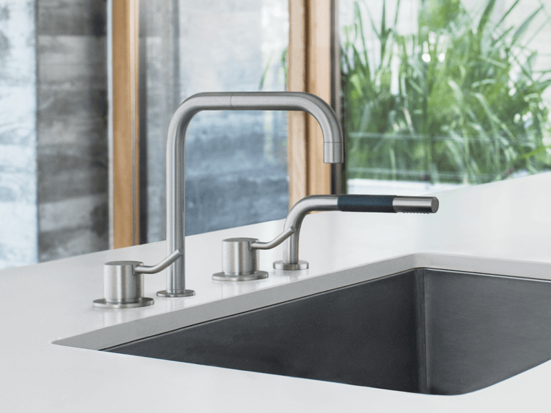 brushed nickel VOLA hand sprayer
