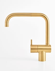 Brushed gold faucet