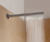 A shower head in a tubular shape