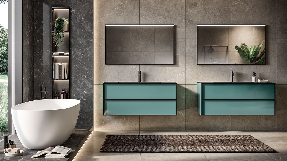 double vanity and double sink luxury bathroom