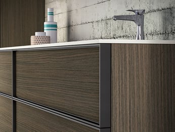 luxury vanity frame details