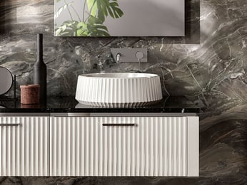 Lamè bathroom vanity basin style