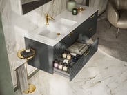 Lamè bathroom vanity drawer organizer