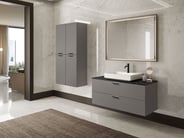 Lamè luxury bathroom vanity with matching storage cabinet