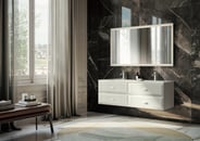 Mako white wall-mounted bathroom vanity
