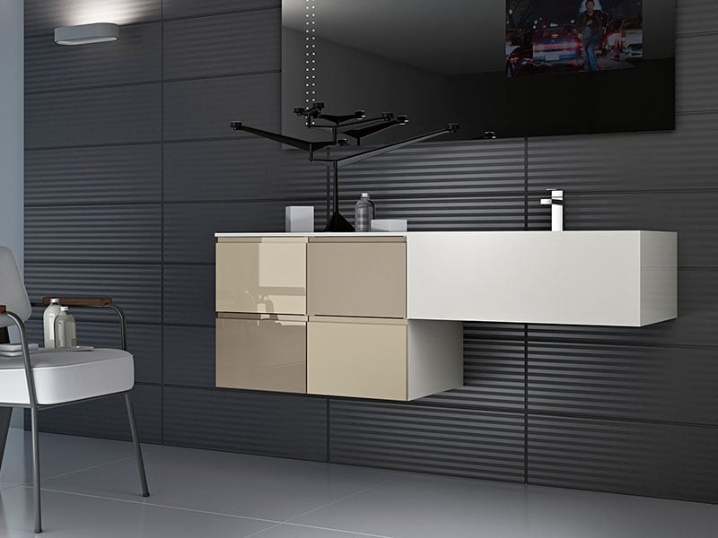 Stratos Vanity with four small drawers