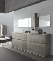 Freestanding modern bathroom vanity