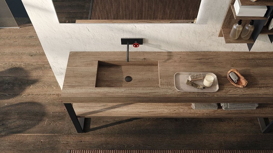 luxury sink on leg stand vanity