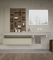 Urban low height vanity and countertop