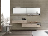 Urban low height vanity with luxury mirror and storage