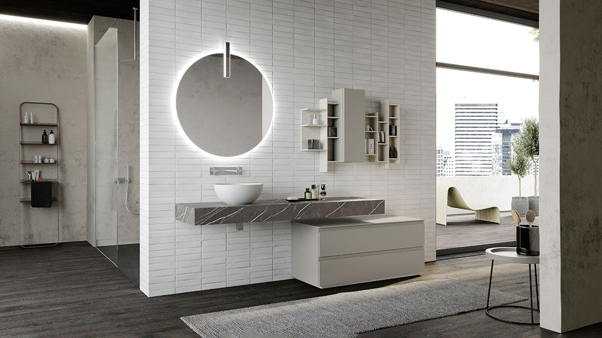 Urban Countertop with coordinating storage solutions