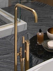 Gold VOLA tub filler