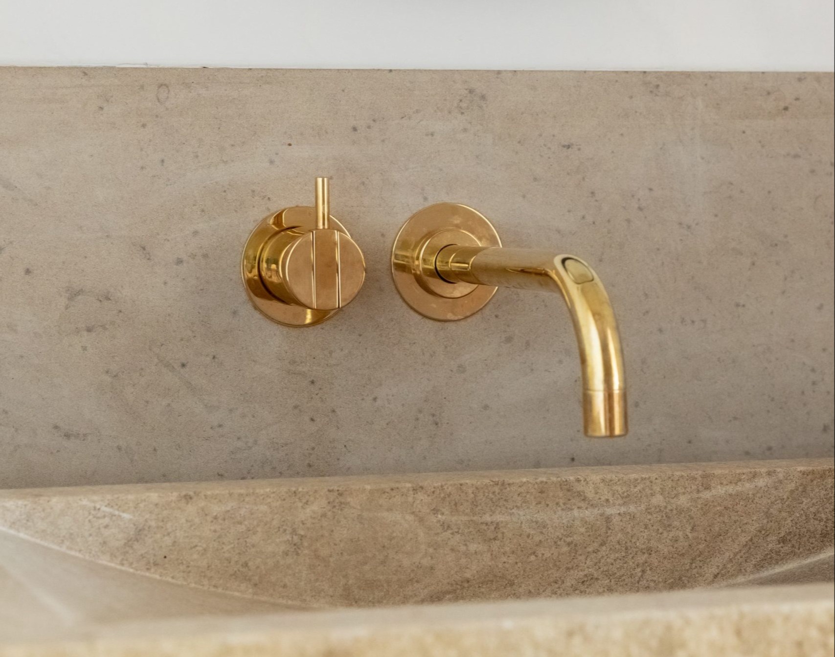 Gold VOLA basin faucet