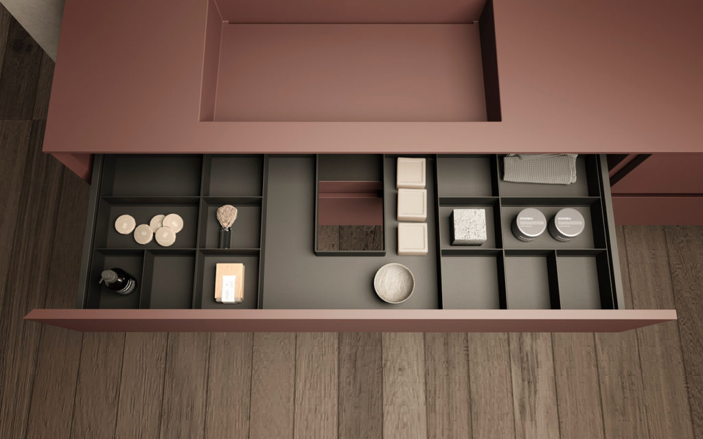 Internal drawer organizers