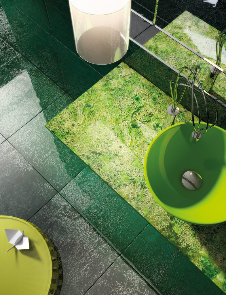 Green Vetro glass basin