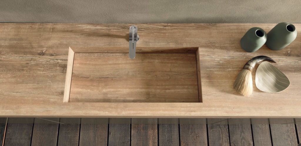 Bathroom countertop made of High-Pressure Laminate 