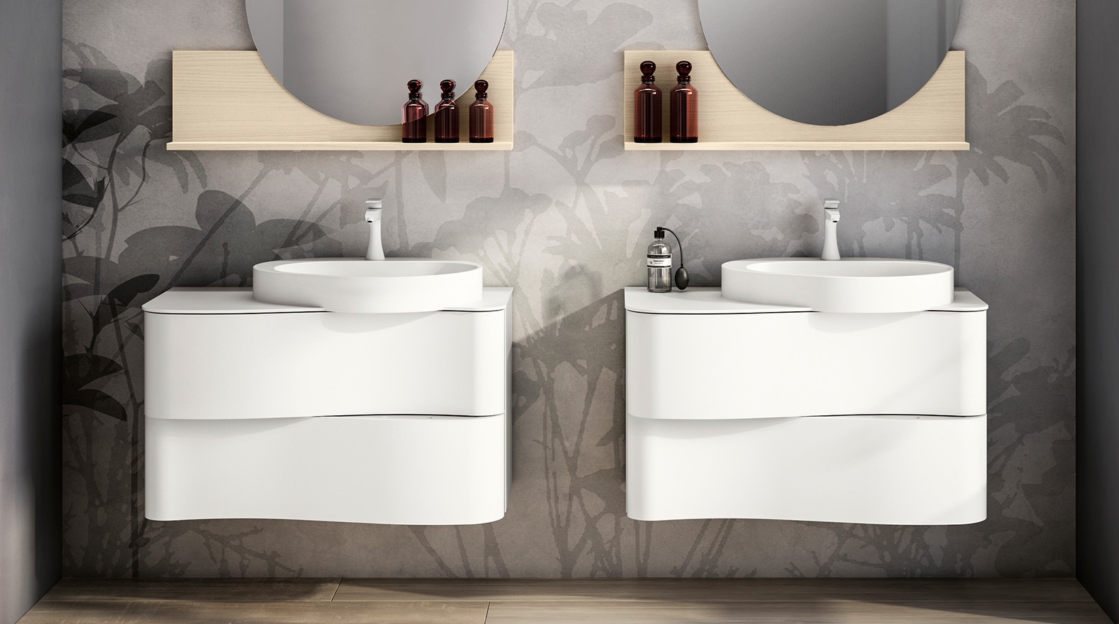 Onda Modern Vanity in white