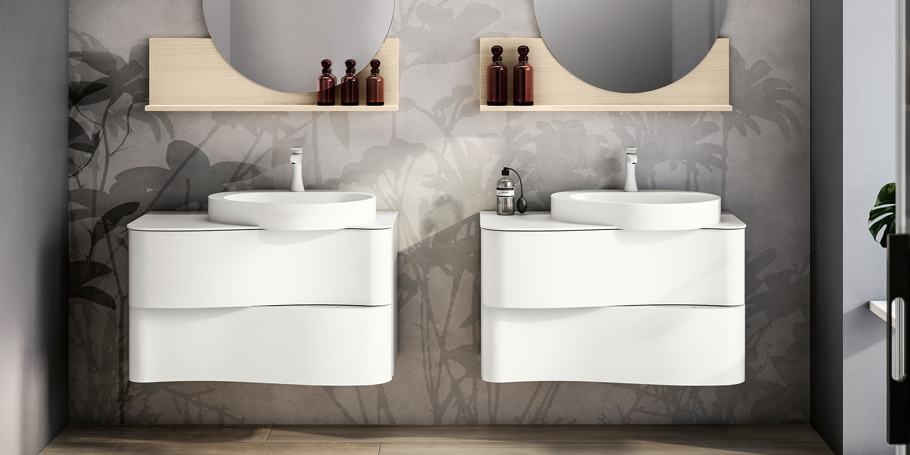 Onda Modern Bathroom Vanity in white