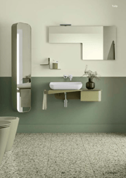 Tulip Console w Drawer Rotating Storage