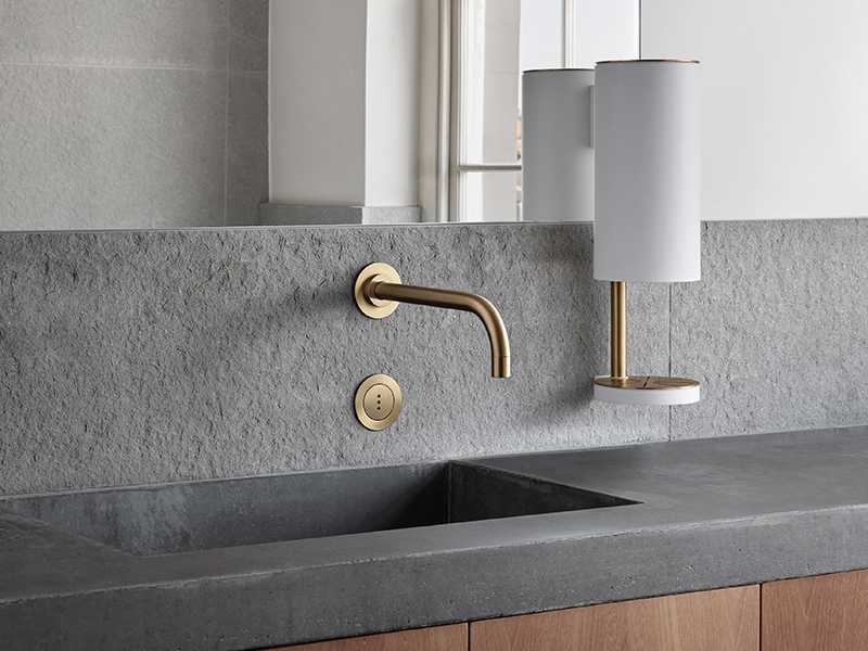 VOLA hands-free wall-mount faucet